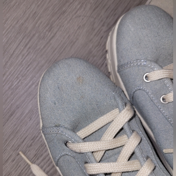 ZARA denim platform lace sneakers - Picture 6 of 6